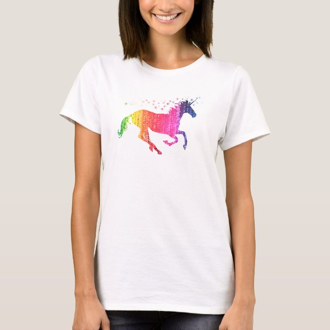 Rainbow Pink Unicorn T-Shirt (Front)