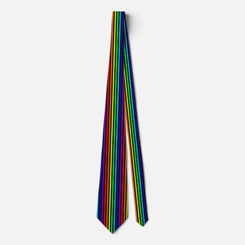 Rainbow Pinstripe Tie