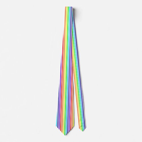 Rainbow Pinstripe Tie