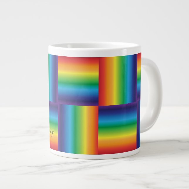 Rainbow Pinwheel Mug (Front Right)