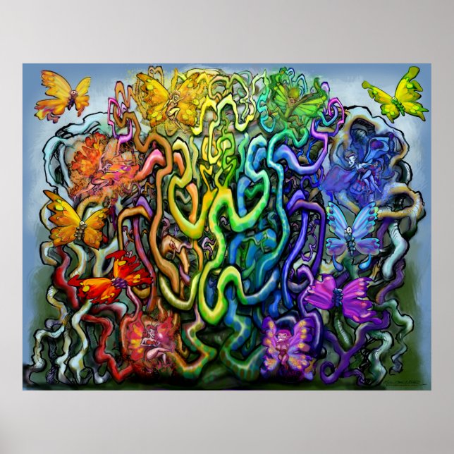 Rainbow Pixies Magic Poster (Front)