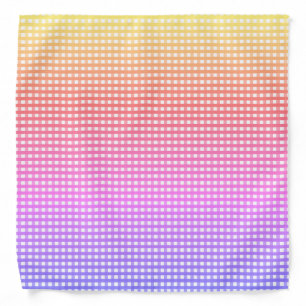 Rainbow Plaid Bandana