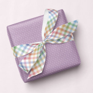 Rainbow plaid gingham cute pastel satin ribbon