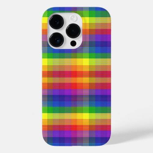 Rainbow Plaid iPhone Samsung Case