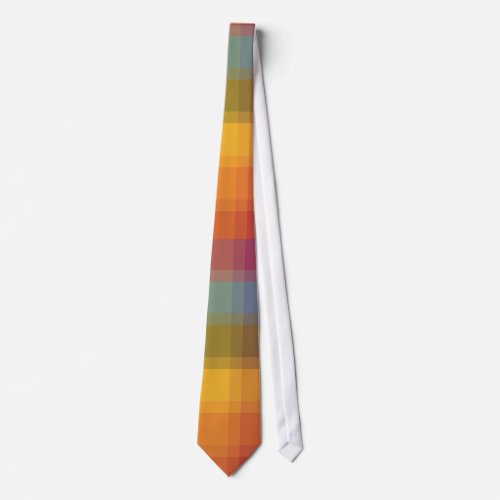 Rainbow Plaid Tie