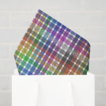 Rainbow Plaid - Tissue Paper