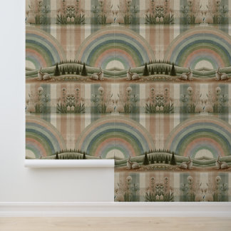 Rainbow Plaid Wallpaper