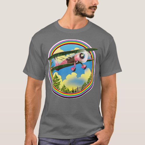 Rainbow Plane T_Shirt