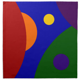 Rainbow Planets Napkin