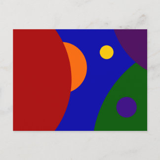 Rainbow Planets Postcard