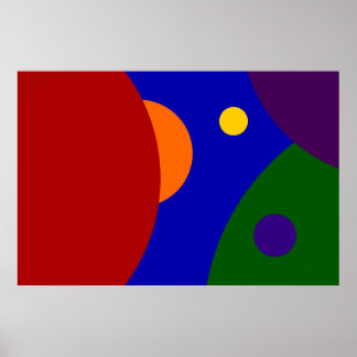 Rainbow Planets Poster