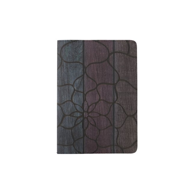 Rainbow Plank Flower Passport Holder (Front)