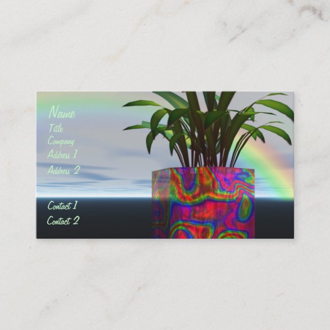 Rainbow Plant Business Card (Front)