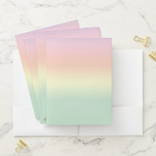 Rainbow Pocket Folder