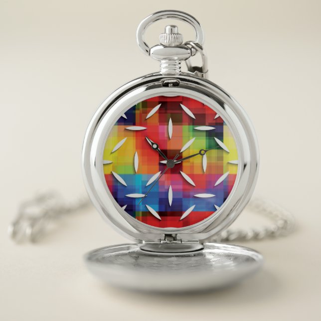 Rainbow Pocket Watch LGBT Pride Support (Inside)