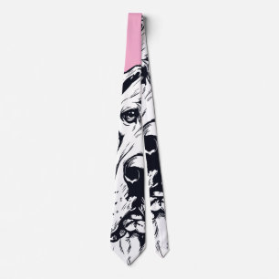 Rainbow Podel Dog graphical pattern Neck Tie