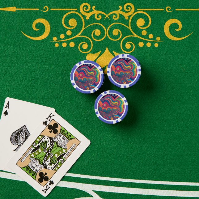 Rainbow Poker Chips (Poker Table (Stack))