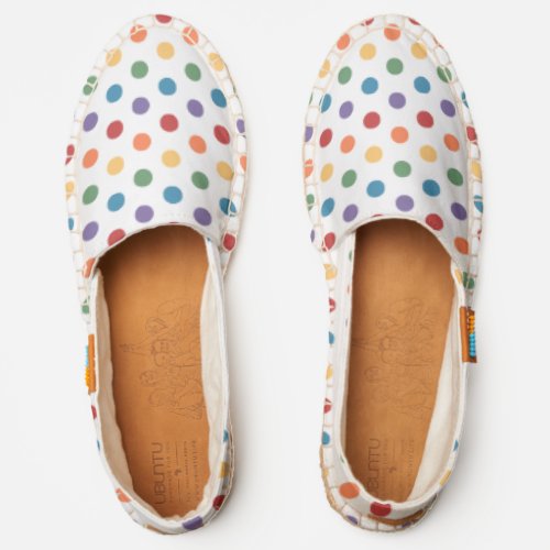 Rainbow Polka Dot LGBT Espadrilles