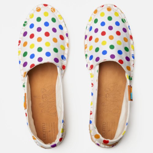 Rainbow Polka Dot LGBT Espadrilles