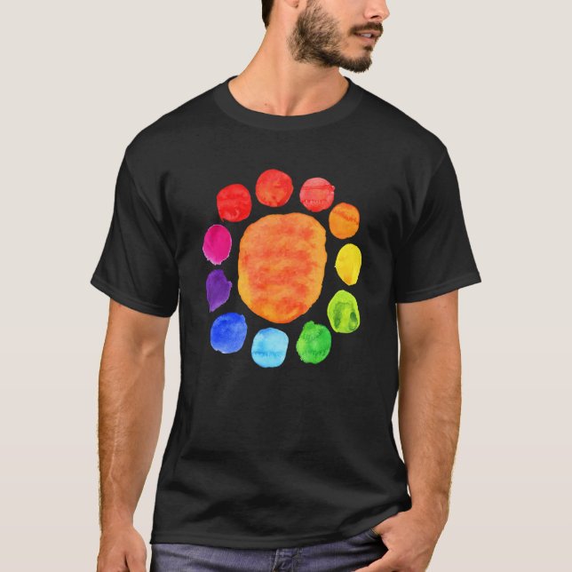 Rainbow Polka Dot September 15th International Dot T-Shirt (Front)