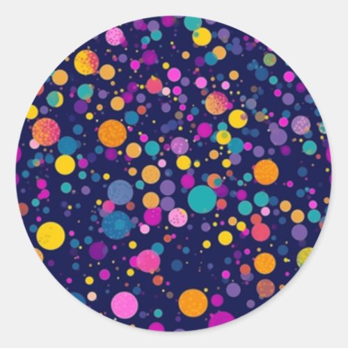 Rainbow Polka Dot Stickers