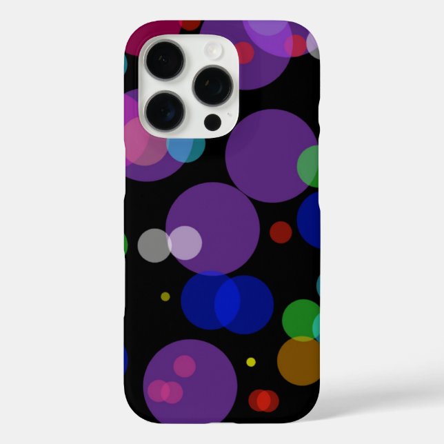 Rainbow polka dots abstract  Case-Mate iPhone case (Back)