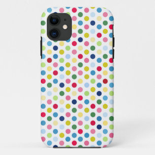 Rainbow polka dots iPhone 11 case