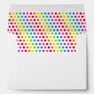 Rainbow Polka Dots - Envelope