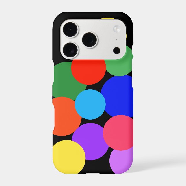 Rainbow Polka Dots   Iphone Case (Back)