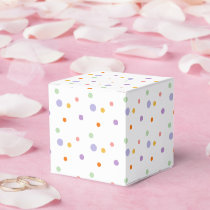 Rainbow Polka Dots Kids Birthday  Favor Boxes