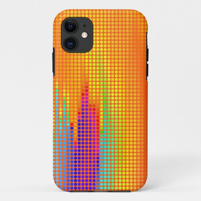 Rainbow Polka Dots Modern Pattern Case-Mate iPhone Case (Back)