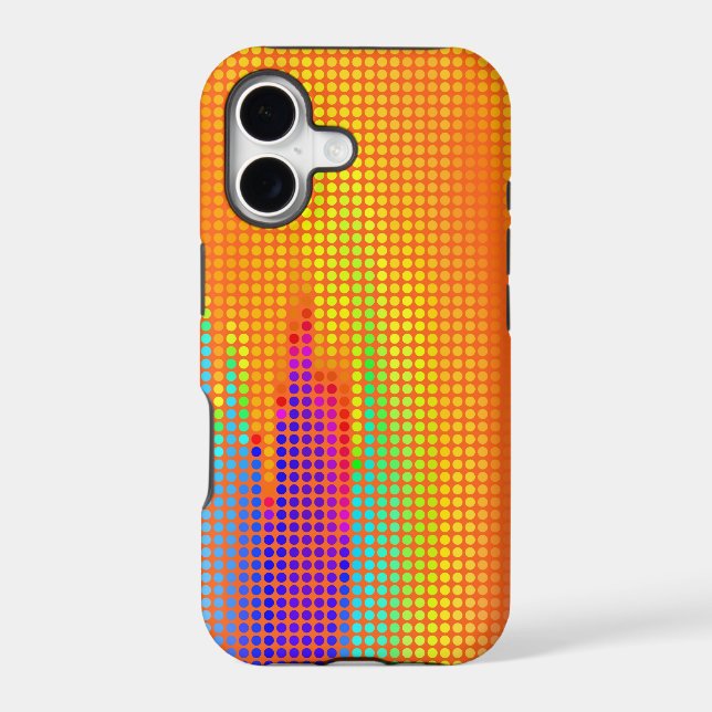 Rainbow Polka Dots Modern Pattern Iphone Case (Back)