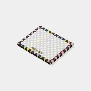 Rainbow Polka Dots Pattern Post-it Notes