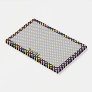 Rainbow Polka Dots Pattern Post-it Notes