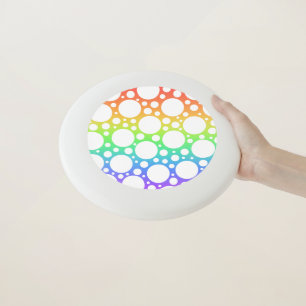 Rainbow Polka Dotted Wham-O Frisbee