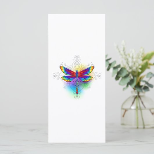 Rainbow Polygonal Dragonfly (Standing Front)