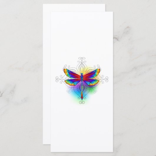 Rainbow Polygonal Dragonfly (Front/Back)
