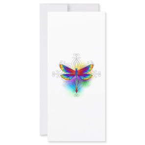 Rainbow Polygonal Dragonfly
