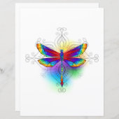Rainbow Polygonal Dragonfly (Front/Back)