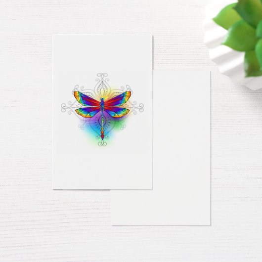 Rainbow Polygonal Dragonfly (Desk)