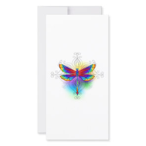 Rainbow Polygonal Dragonfly