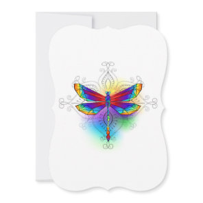 Rainbow Polygonal Dragonfly