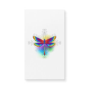 Rainbow Polygonal Dragonfly