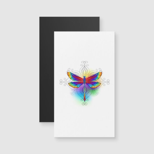 Rainbow Polygonal Dragonfly (Front/Back)