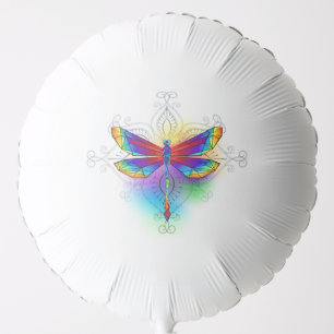 Rainbow Polygonal Dragonfly Balloon