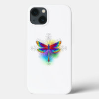 Rainbow Polygonal Dragonfly