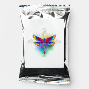 Rainbow Polygonal Dragonfly Coffee Drink Mix