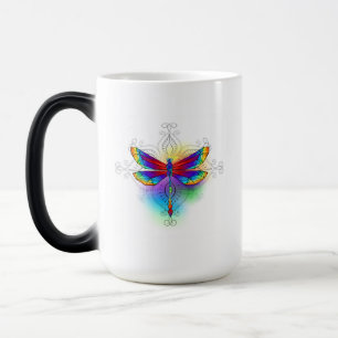 Rainbow Polygonal Dragonfly Color Morph Mug
