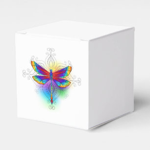 Rainbow Polygonal Dragonfly Favor Boxes