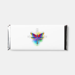 Rainbow Polygonal Dragonfly Hershey Bar Favors